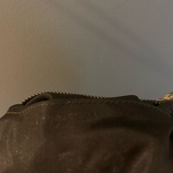 Authentic Fendi Zucca Brown and Tan Geometric Shoulder mini Bag - Picture 7 of 7